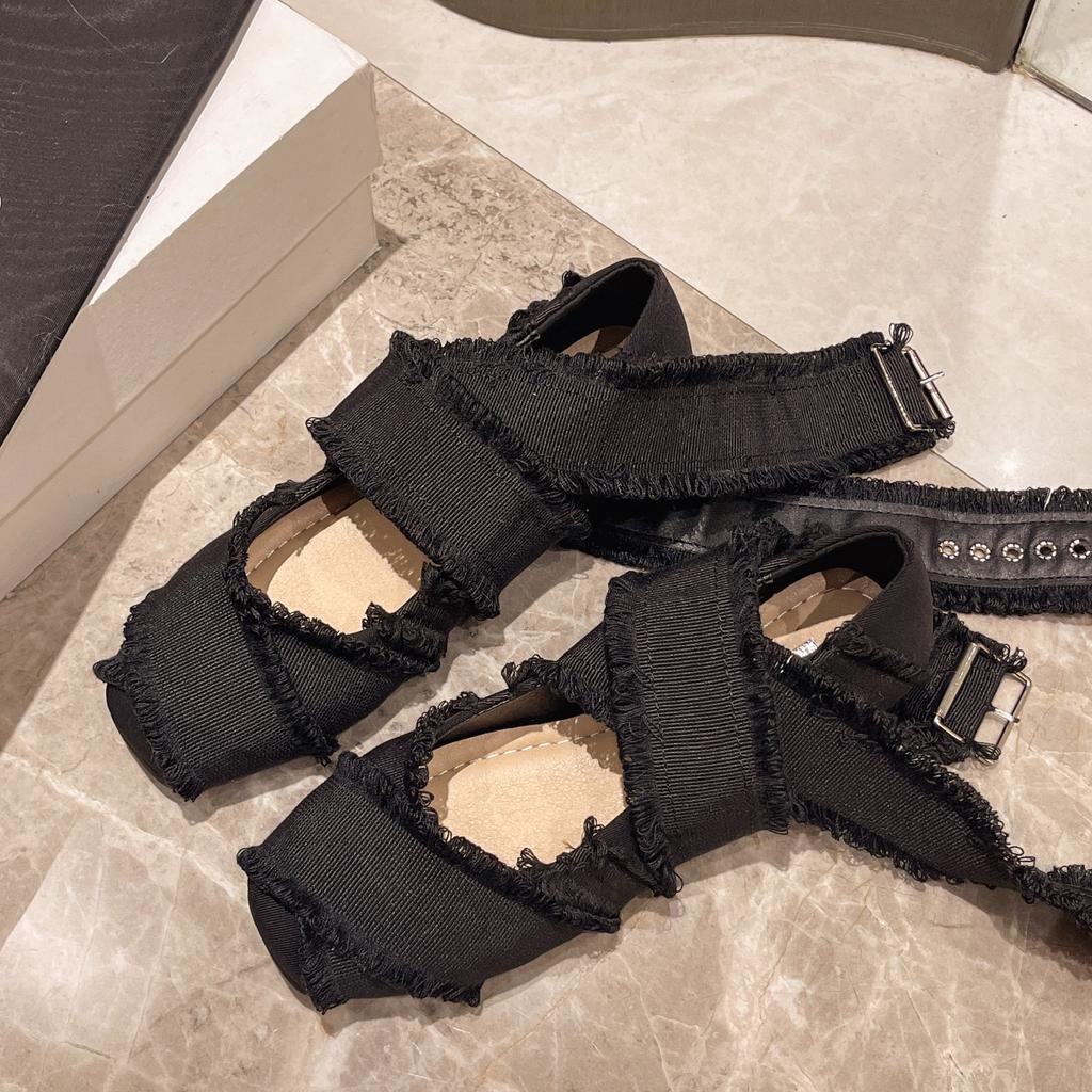 Fashion Women's Flats Spring Summer Casual Canvas Sneakers Woman Fashion Square Toe Ballerina Comfortable Elegant Ballet Shoes