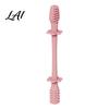 Toddler Gripping Teething Toy Baby Silicone Toy Food-Grade Bite Soother for Gum Hand Eye Coordination Relief Anti-Finger Biting Chew Stick,