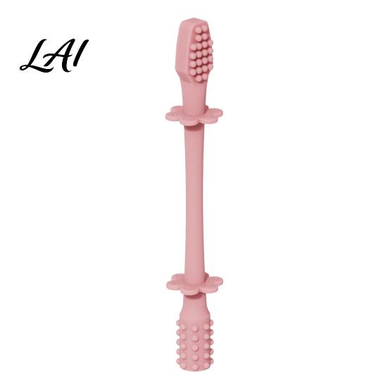 Toddler Gripping Teething Toy Baby Silicone Toy Food-Grade Bite Soother for Gum Hand Eye Coordination Relief Anti-Finger Biting Chew Stick,