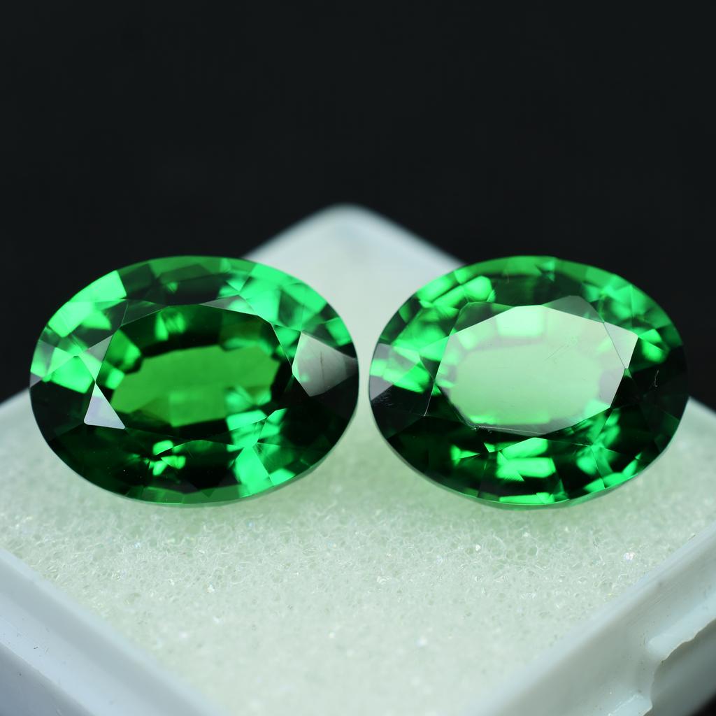 20 Ct Natural Tsavorite Garnet Loose Gemstone Quality Eye Clean Green Oval Shape