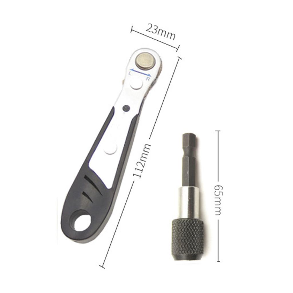 Mountain Bike Ratchet Wrench Set Bicycle Spanner Repair Tool with Allen Key Hex Torx Wrench Bit