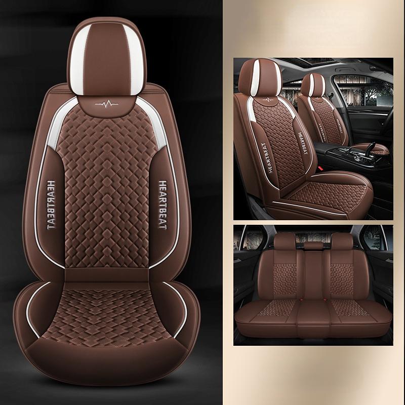 5 Seats 5D PU Leather Universal Car Seat Covers Automobiles Seat Covers Protector Mat Breathable Car Seat Cushion