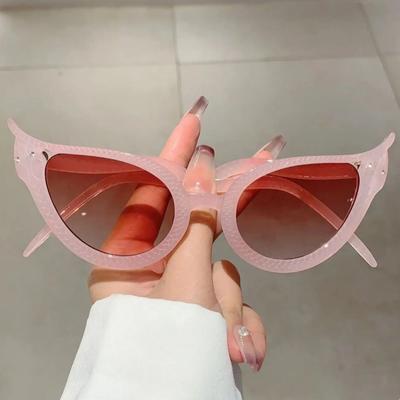 Новые солнцезащитные очки «кошачий глаз», модная винтажная оправа в форме змеи, многоцветная для женщин, стильный модный брендовый дизайн, очки с оттенком