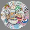 50 Inspirational Mental Health and Personality Slogan Stickers for Phone Cases and Luggage