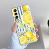 Чехол для телефона Samsung Galaxy S26 S25 S24 S23 S22 Ultra S20 S21 FE 5G Plus Мягкий прозрачный чехол Летние фрукты Принт с лимонами
