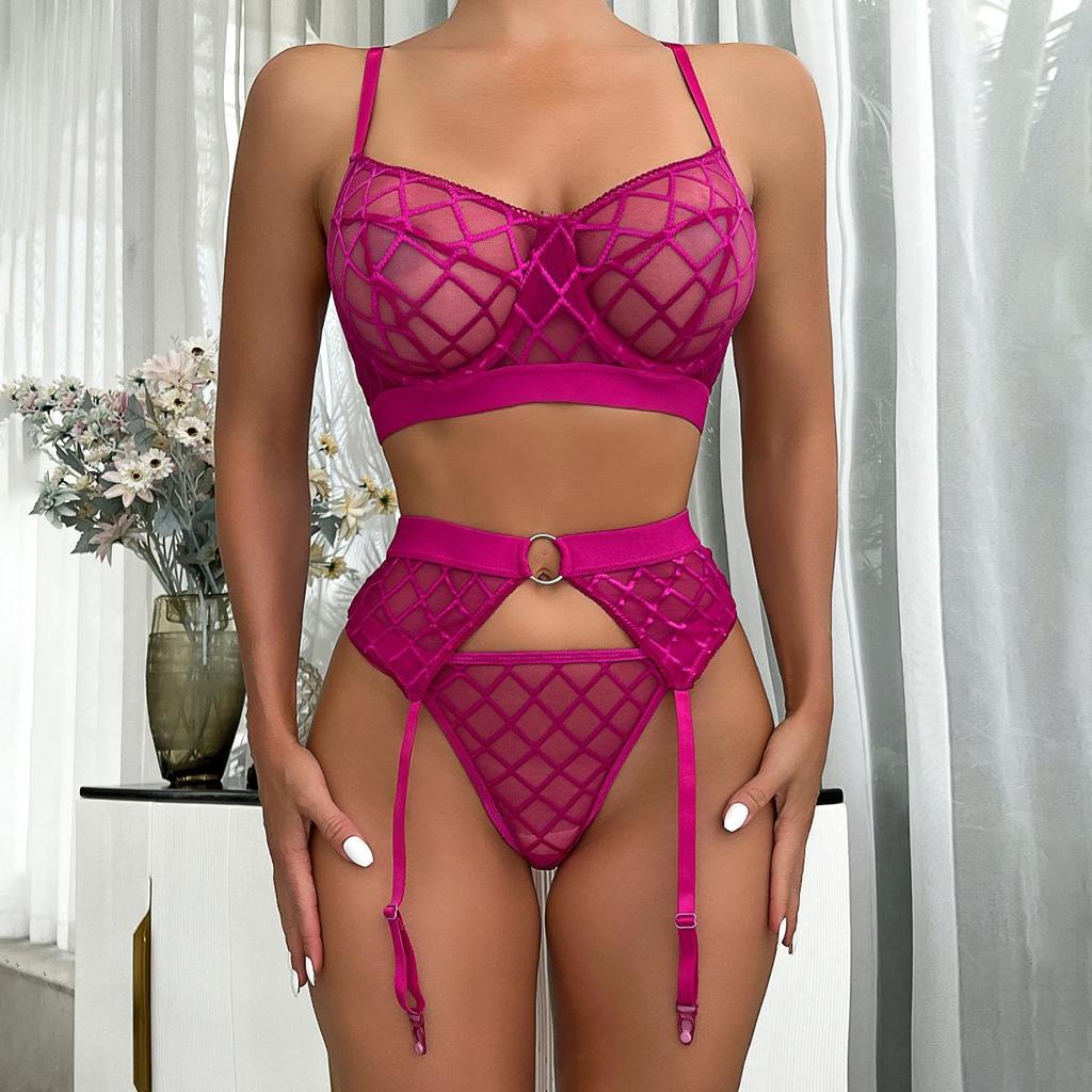 3 предмета сетчатое удобное марлевое сексуальное нижнее белье для женщин