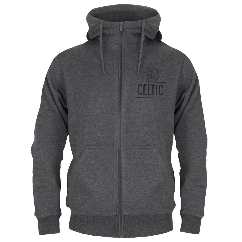 Celtic FC Mens Fleece Full Zip Hoodie