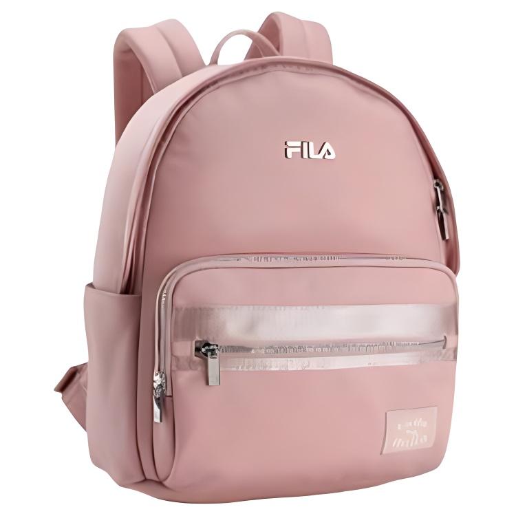 Fila Logo Zipper Fabric Backpack Mini Women backpack Nude-Pink F13W519166F-PK
