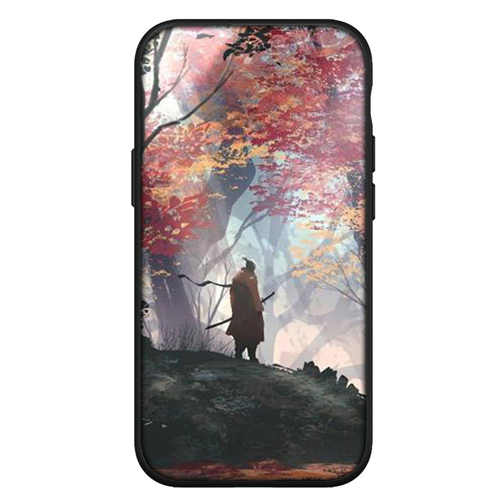 Для iPhone 16 15 Xiaomi Redmi Note 14 13 12 11 Pro Max X 8 16e Samsung Galaxy S25 S24 S23 Moto OPPO Huawei Bushido Japan чехол для телефона Samurai Ninja