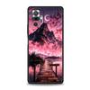 Pink Sunset Mountain Phone Case Cover for Redmi 14C 10C Note 15 14 13 12 10 11 K40 Pro Plus 5G Soft TPU Shockproof Shell Fundas