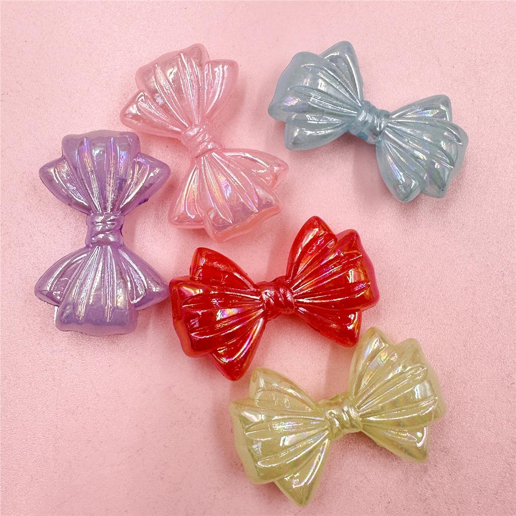 Брелок для браслета, аксессуары, бусины-бабочки, акриловая цепочка для мобильного телефона 23,2*35,5 мм, красочные «сделай сам», 5 шт., изысканная ручная работа