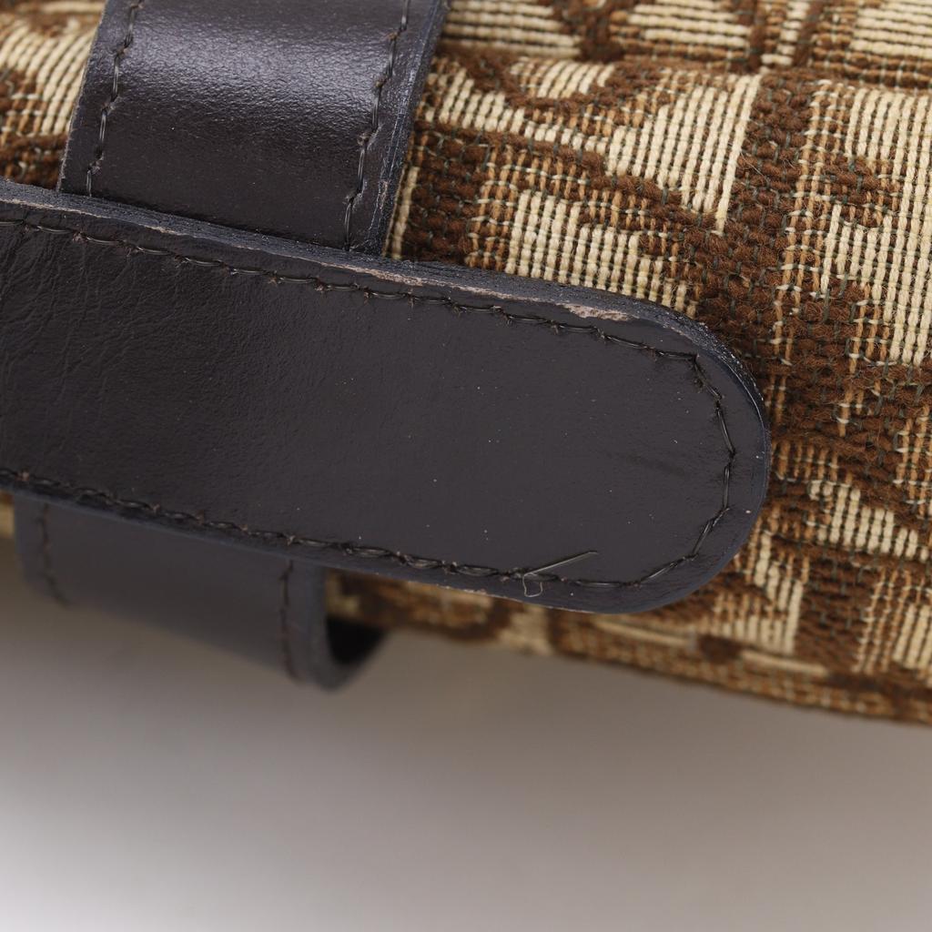 Dior Trotter Shoulder Bag vintage Brown canvas Women Used