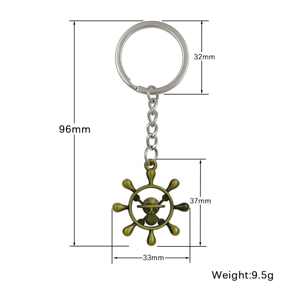 Набор металлических брелоков с пиратскими аниме-персонажами