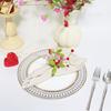 Heart Shaped Napkin Rings Simulated Flower Napkin Holder for Valentine's Day And Wedding Elegant Table Setting Decor