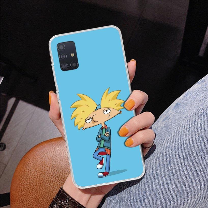 Мультяшный Хей Арнольд Фоны Чехол для Телефона Для Samsung Galaxy A52 A32 A22 A12 A51 A31 A50S A30S A20S A10S Note 20 Ultra 10 Plus S10 A7
