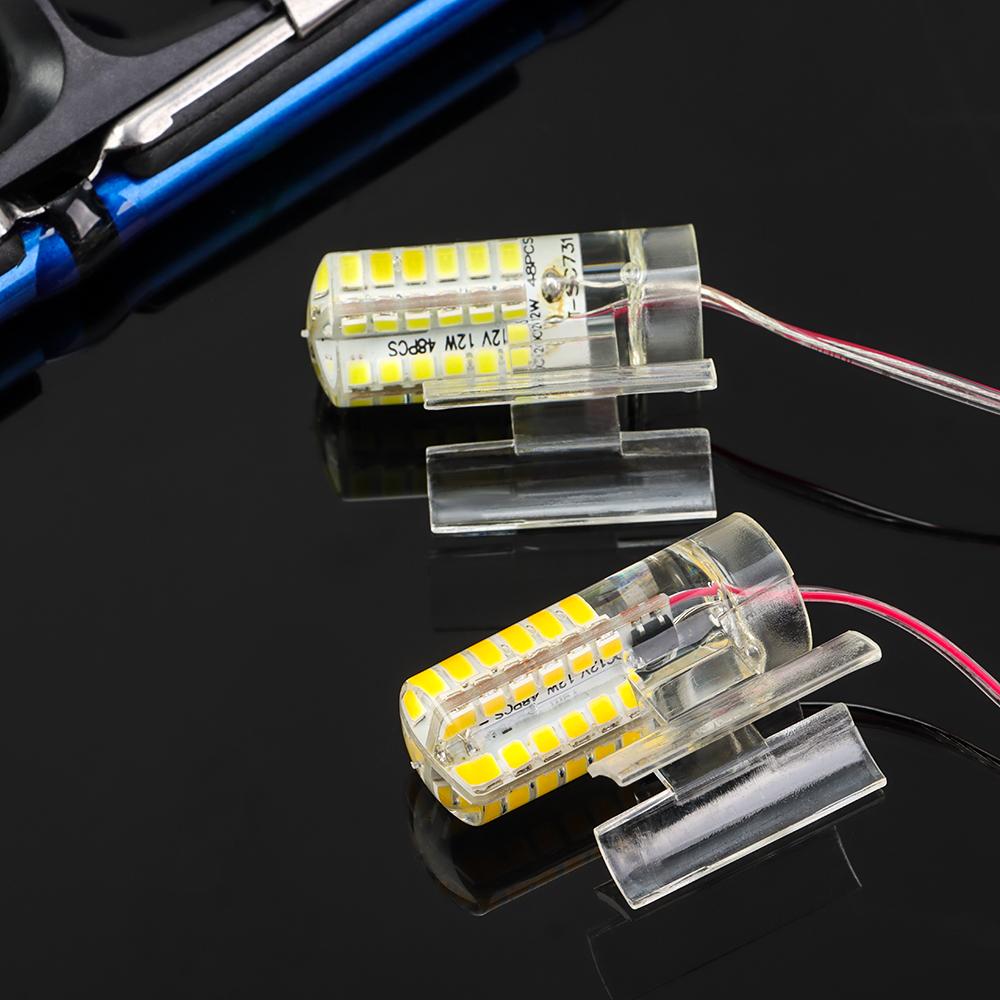 Теплый белый/белый 12 В освещение для рыбопоискового прибора Подводный рыболовный фонарь Освещение для лодок Лампа для привлечения рыбы