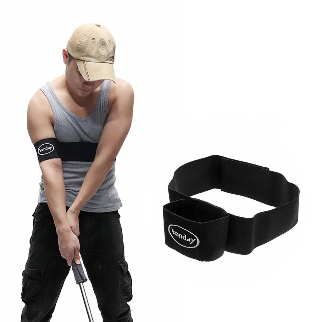 1 Pc Golf Swing Training Aids Swing Arm Strap Double Ring Golf Swing Trainer Beginners Posture Corrector Golf Swing Strap