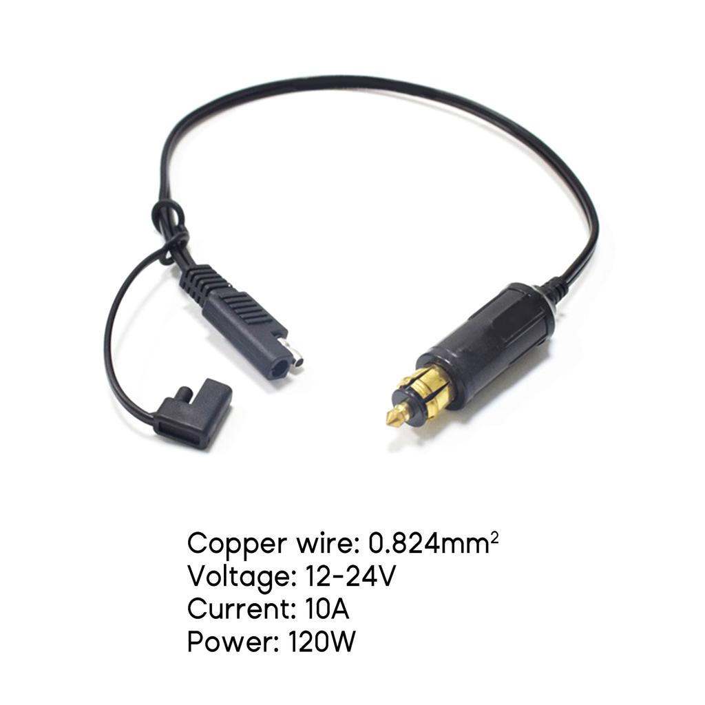 Разъем SAE Вилка SAE Вилки-аксессуары для прикуривателя Штекер DIN к адаптеру-разъему SAE для мотоцикла