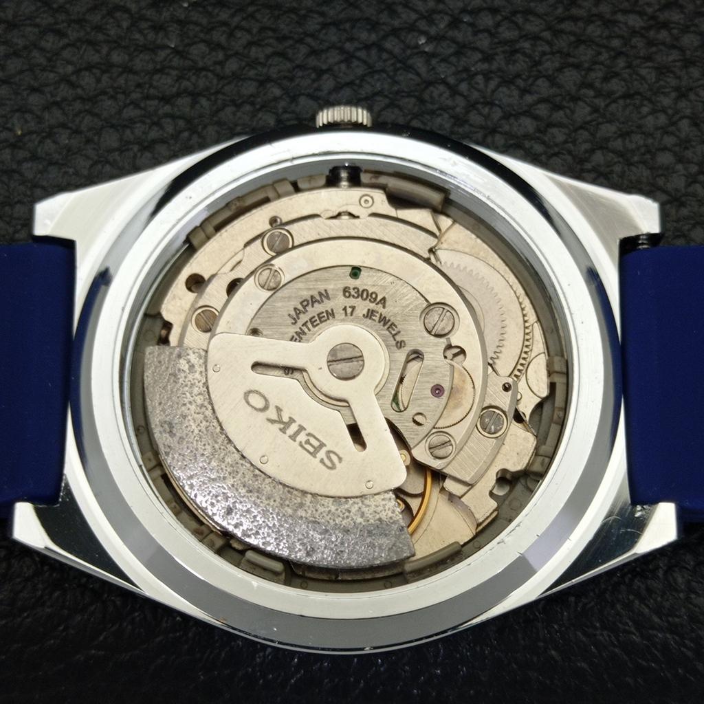 ВОССТАНОВЛЕННЫЕ ВИНТАЖНЫЕ МУЖСКИЕ ЧАСЫ SEIKO 5 AUTOMATIC JAPAN С СИНИМ ЦИФЕРБЛАТОМ a434683-2