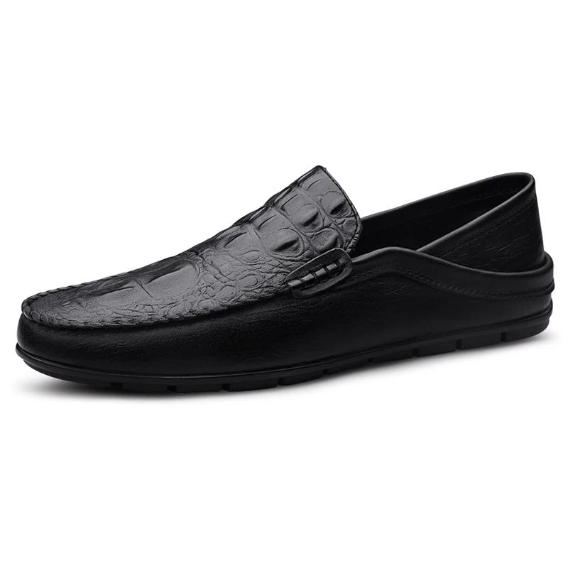 Men's Genuine Leather Shoes Soft Soled Men's Driving Shoes Classic Men's Business Casual Shoes New Style Men's Loafers Light