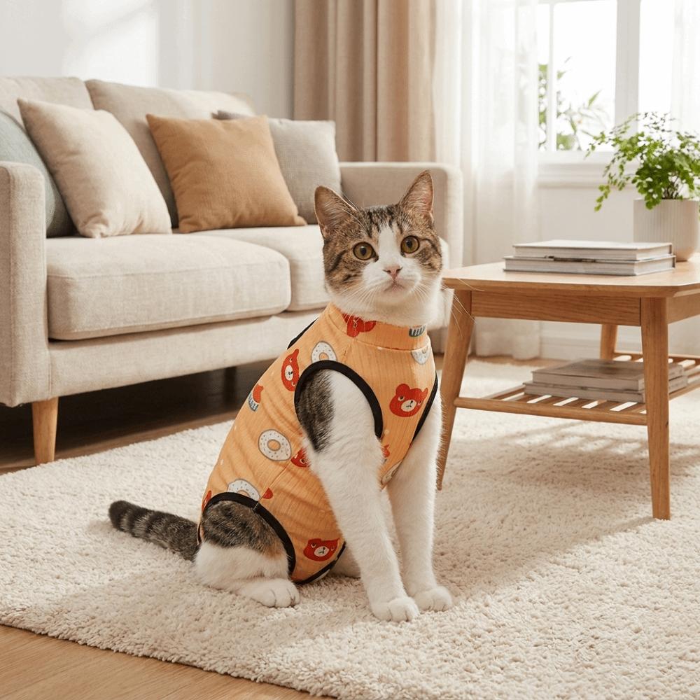 Breathable Cat Weaning Jumpsuit High Elastic Cat Sterilization Clothes Professional Use