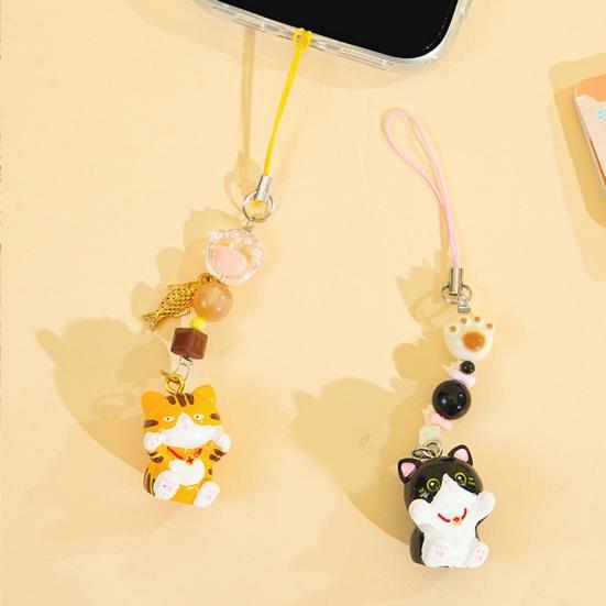 2Pcs Keychain Pendant Animal-themed Design Lightweight Miniature Key Holder Emotional Healing Keychain Multi-Use Bag Phone Charm
