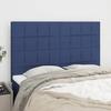 VidaXL Headboard Bedroom Furniture Bed Accessories Single Bed Heads Interior Blue 144x5x118/128 3116336