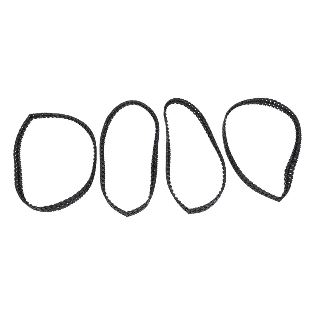 4 Pcs Replacement Rubber Tank Tracks Remote Control Tanks Rubber Tracks for Enhance Traction Rubber Track