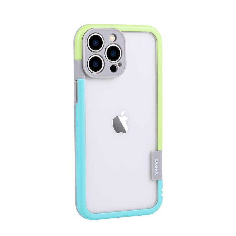 Применимо к iPhone16 контрастная цветная рамка 15PROMax чехол для мобильного телефона Apple 15Pro мелкодырчатый силиконовый теплоотводящий мягкий чехол