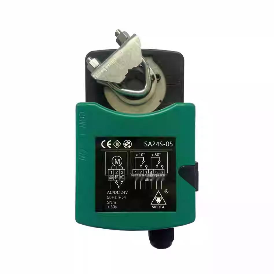 Electric Valve Actuator with Power-off Reset and Air Valve Control