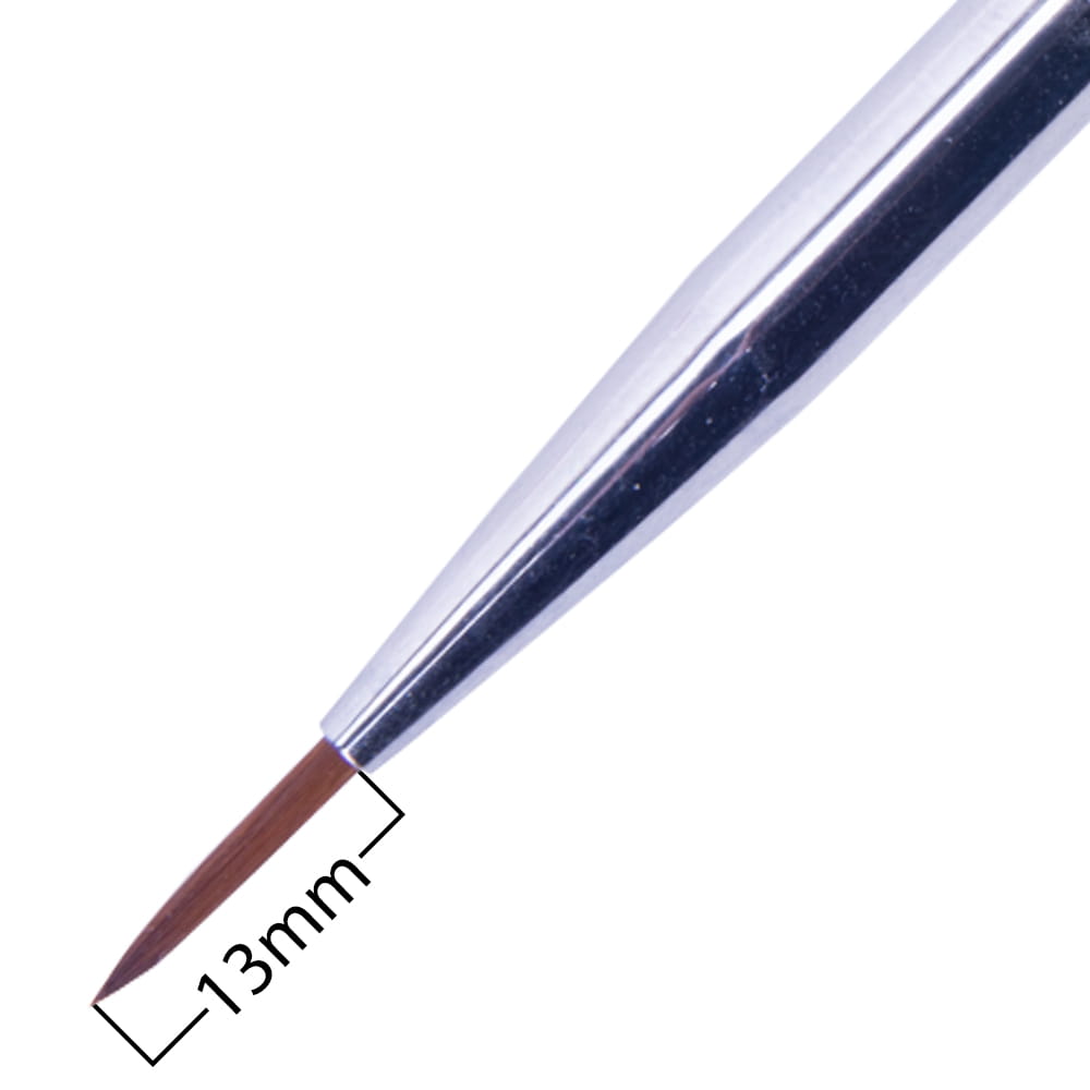 MollyLac Nail Art Brush, black, bristle length 13mm