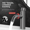Wash Basin Faucet Stainless Steel Household Bathroom Counter Basin Washbasin Rotating  and Cold Water Washroom
