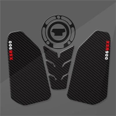 Подходит для XSR900 XSR 900 GP 2022 2023 2024 Защитная наклейка на бак мотоцикла 3D Эпоксидная прозрачная наклейка "Рыбья кость"