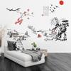 Chinese Style Ink Painting Landscape Art Wall Stickers Living Room Bedroom Background for Home Decoration Mural Decals Wallpaper