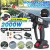 2000W 90Bar Cordless High Pressure Car Washer Spray Water Guns Portable Car Wash Pressure Cleaner Cleaning Machine