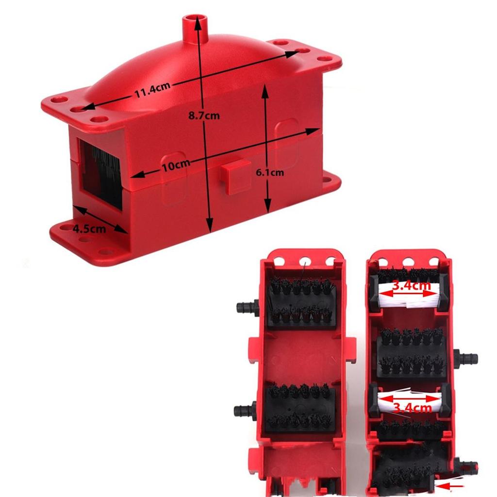 Motorcycle and Motorcycle Chain Cleaning Tools, Maintenance Brushes To Clean the Chain 360-degree Cleaner, Chain Washing Artifact