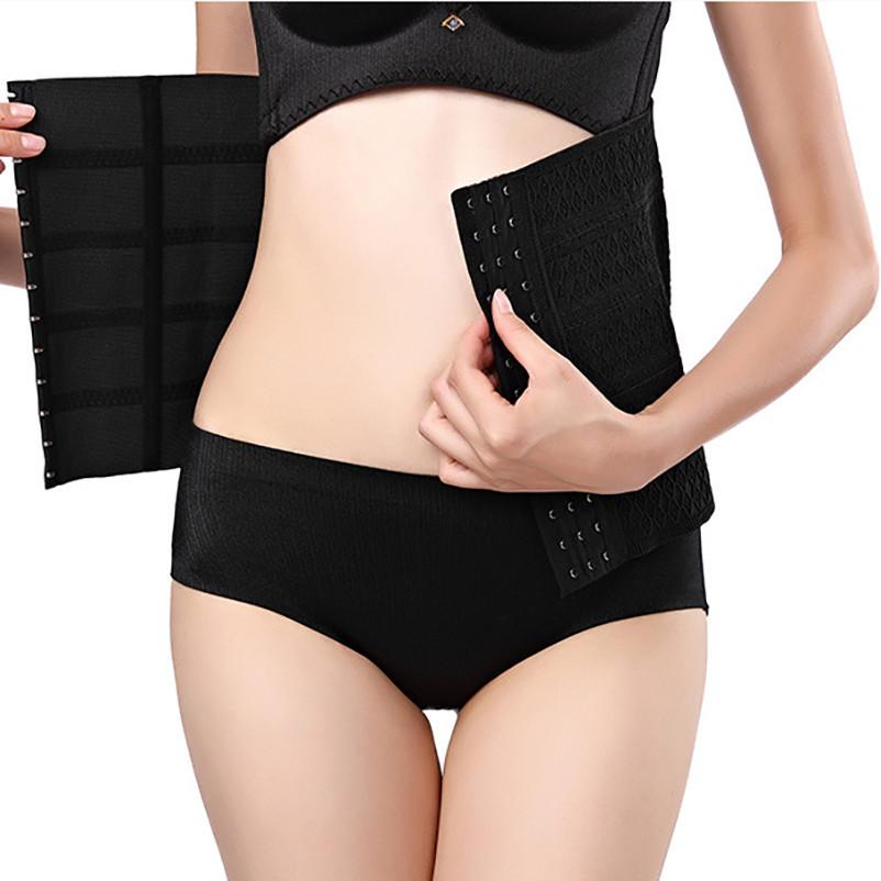 Премиальный корсет-утяжка для талии из резинового волокна, регулируемый, на трех рядах крючков