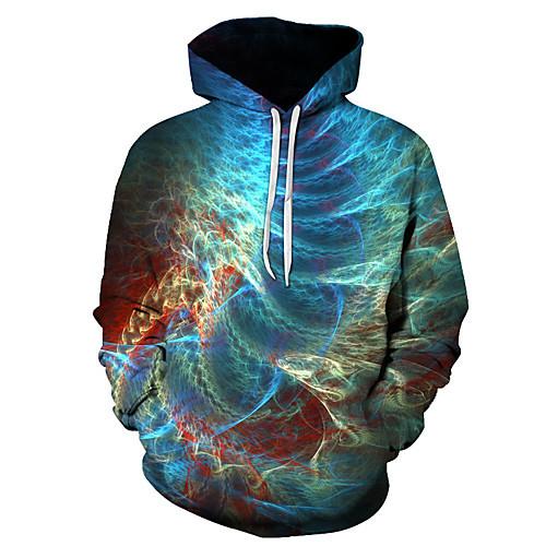 Толстовка для пар с животным узором, пуловер с капюшоном, женские и мужские свободные карманные повседневные толстовки с 3D цифровой печатью