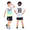 Children's football suit boys group buying primary school sportswear team uniform clothes jersey short sleeves comfortable and quick drying