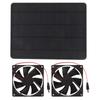 Solar Panel Fan Kit 12V 10W Portable Universal Energy Saving 4.7in Exhaust Fan for Greenhouses Pet H