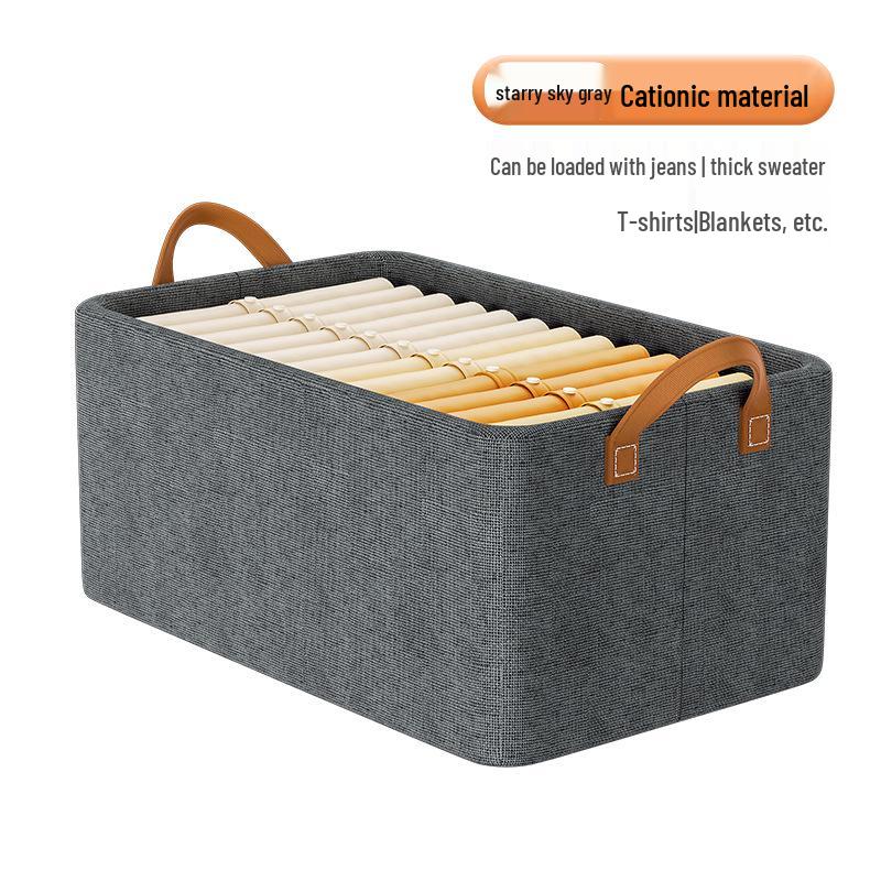 Foldable Fabric Clothes Storage Box with Steel Frame