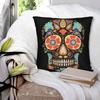 Sugar Skull Candy Pillowcase Double-sided Printing Cushion Cover Decoration Throw Pillow Case Cover Home Square
