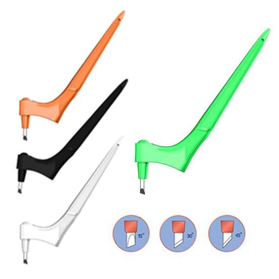 Craft Cutting Pen with 360-Degree Rotating Blades Stainless Steel Art Cut Tool with 3 Interchangeable Blades Crafting Cutter for Stencil Scrapbook DIY