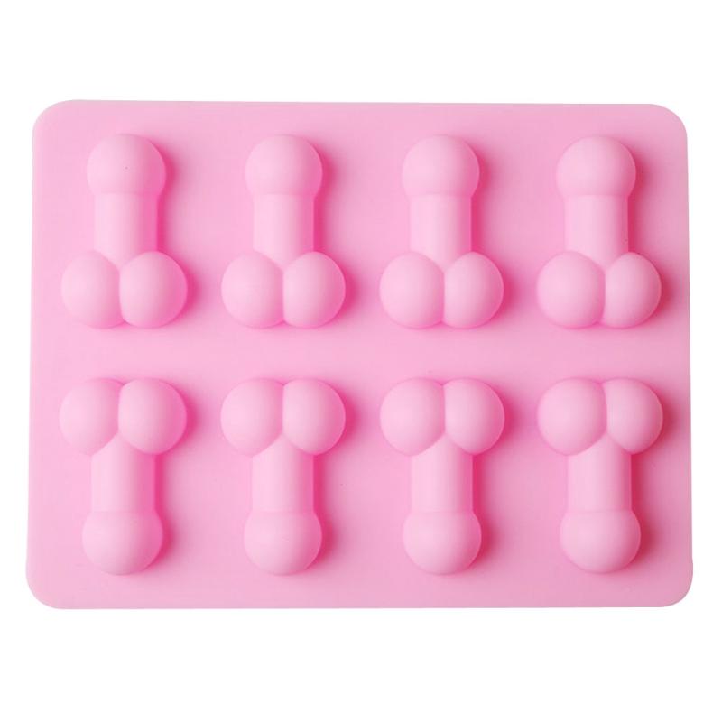 Dick Ice Tray Sexy Penis Cube Cake Mold Silicone  Candle Moulds Sugar   Dropshipping Craft Tools Chocolate Ice Cube