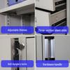 Miling Steel Transparent Glass Office File Cabinet