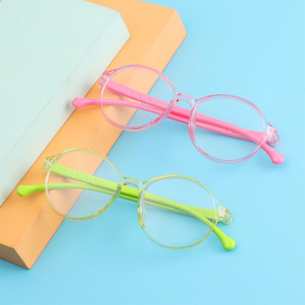 Круглая ультра легкая оправа, антисиние очки, детские очки, защита глаз, детские очки