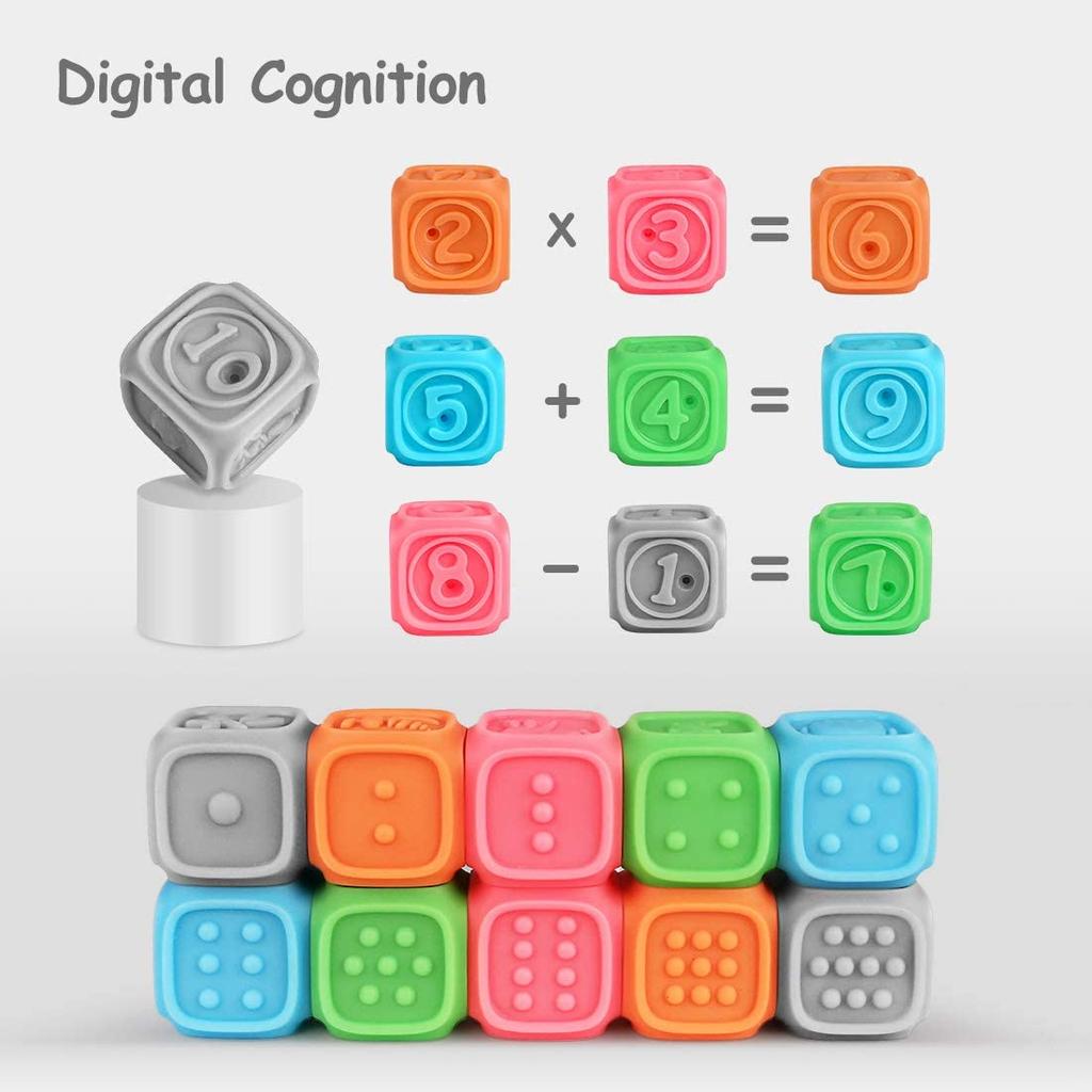 Детские кубики TUMAMA, мягкие детские строительные блоки для малышей, жевательные игрушки, развивающие детские игрушки для ванночки, игры с цифрами, фигурами, животными, буквами
