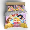 Princess Themed Bedding Set for Kids Bedding set (1 duvet cover, 2 pillowcases, duvet not included)