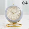 1PC Retro Alarm Clock Digital Quartz Clock Home Decorations Portable Compact Silent Clock Metal Stand Desktop Decor New