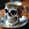 Unique Skull Coffee Mug Set Halloween Parties And Daily Halloween Mug Set Gothic Tea Skull